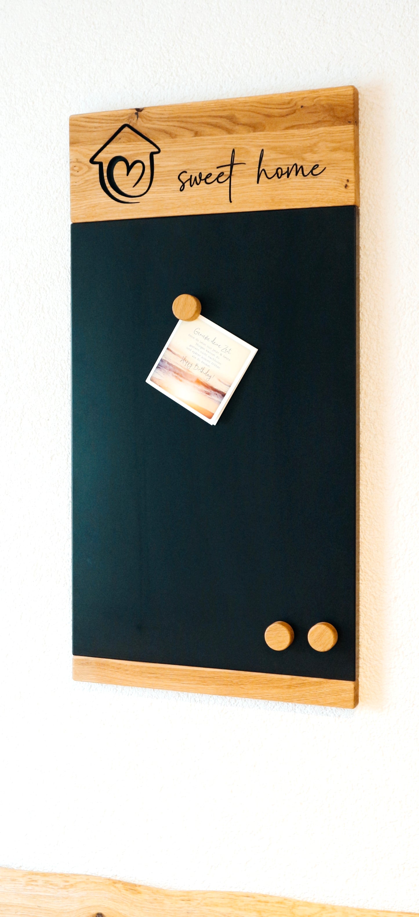 Magnettafel | Kreidetafel | Wandorganizer | Pinnwand | Magnetwand | Magnettafel Eiche | schwarze Magenettafel | Organizer